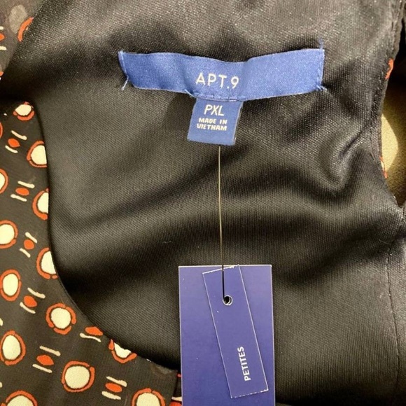 NWT APT. 9 Retro Polka Dot Sleeveless Dress Sz PXL - Picture 7 of 7